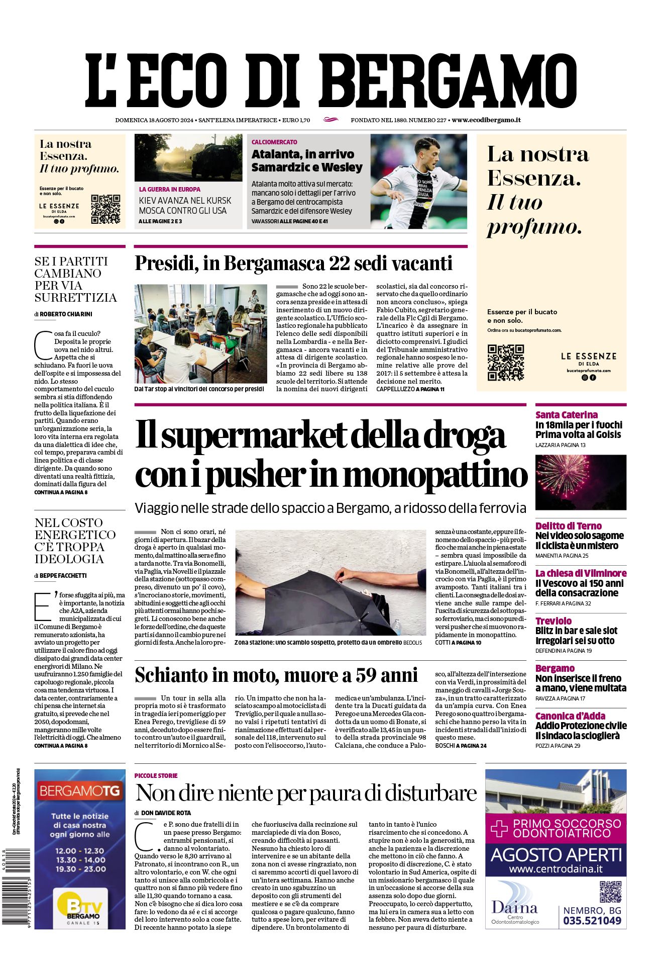 Prima-pagina-eco-di-bergamo-edizione-di-oggi-18-08-2024