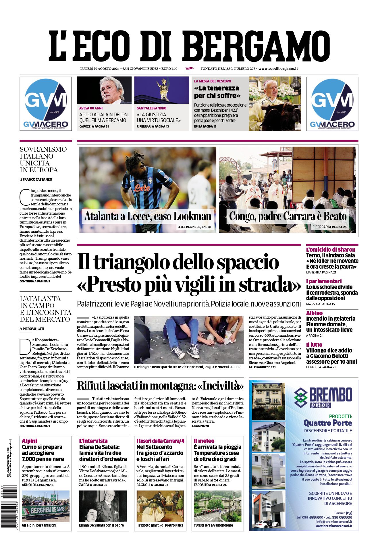 Prima-pagina-eco-di-bergamo-edizione-di-oggi-19-08-2024