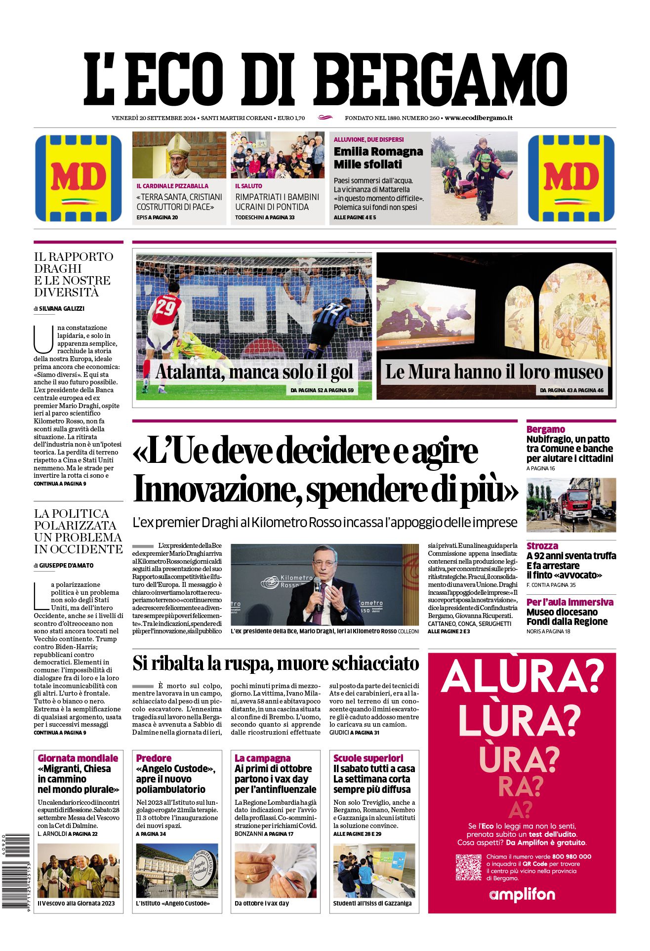 Prima-pagina-eco-di-bergamo-edizione-di-oggi-20-09-2024