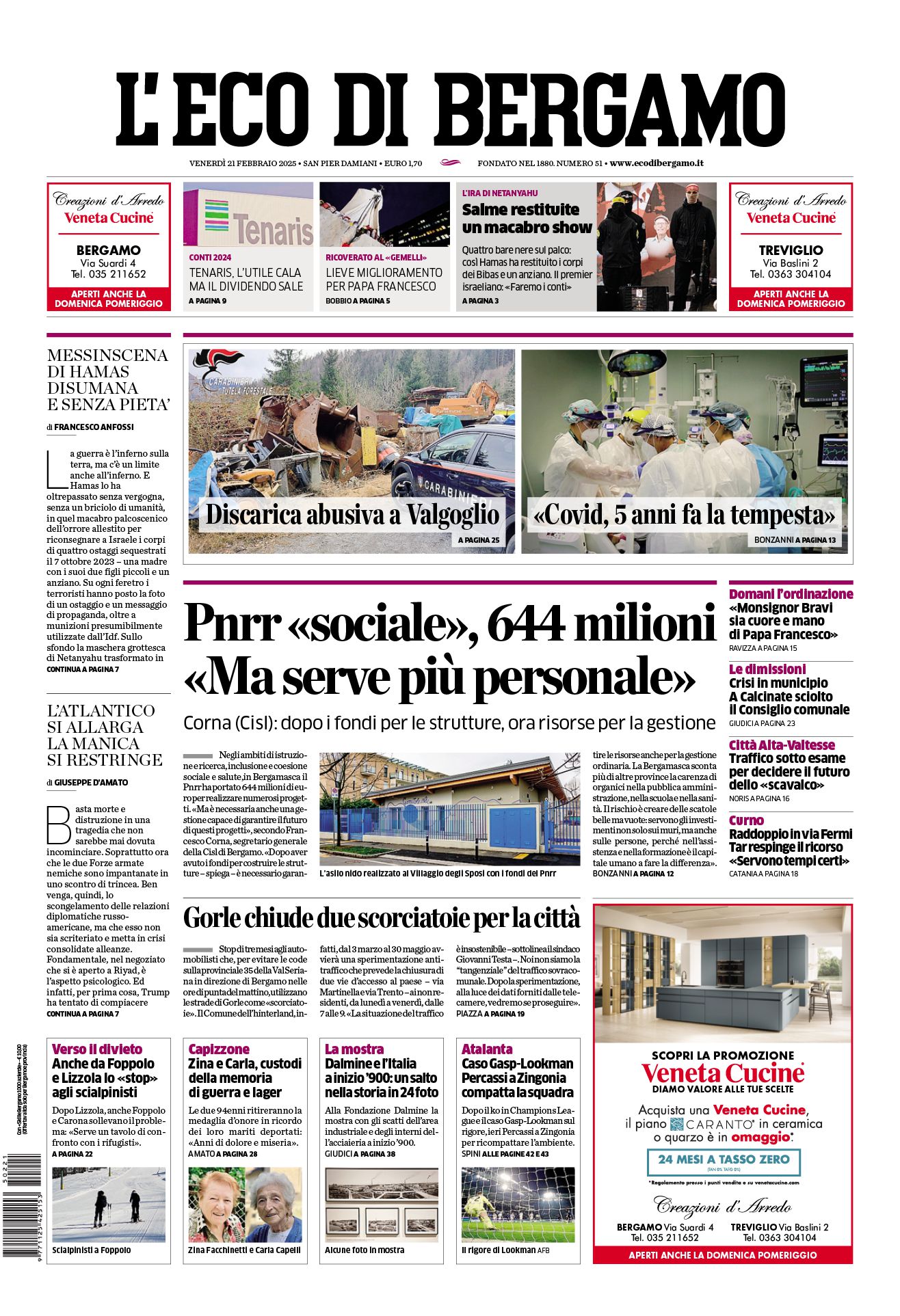 Prima-pagina-eco-di-bergamo-edizione-di-oggi-21-02-2025