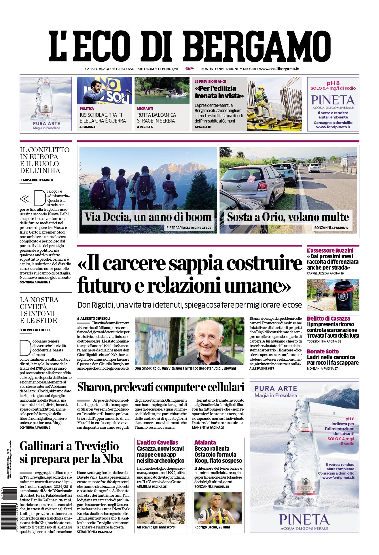 Prima-pagina-eco-di-bergamo-edizione-di-oggi-24-08-2024