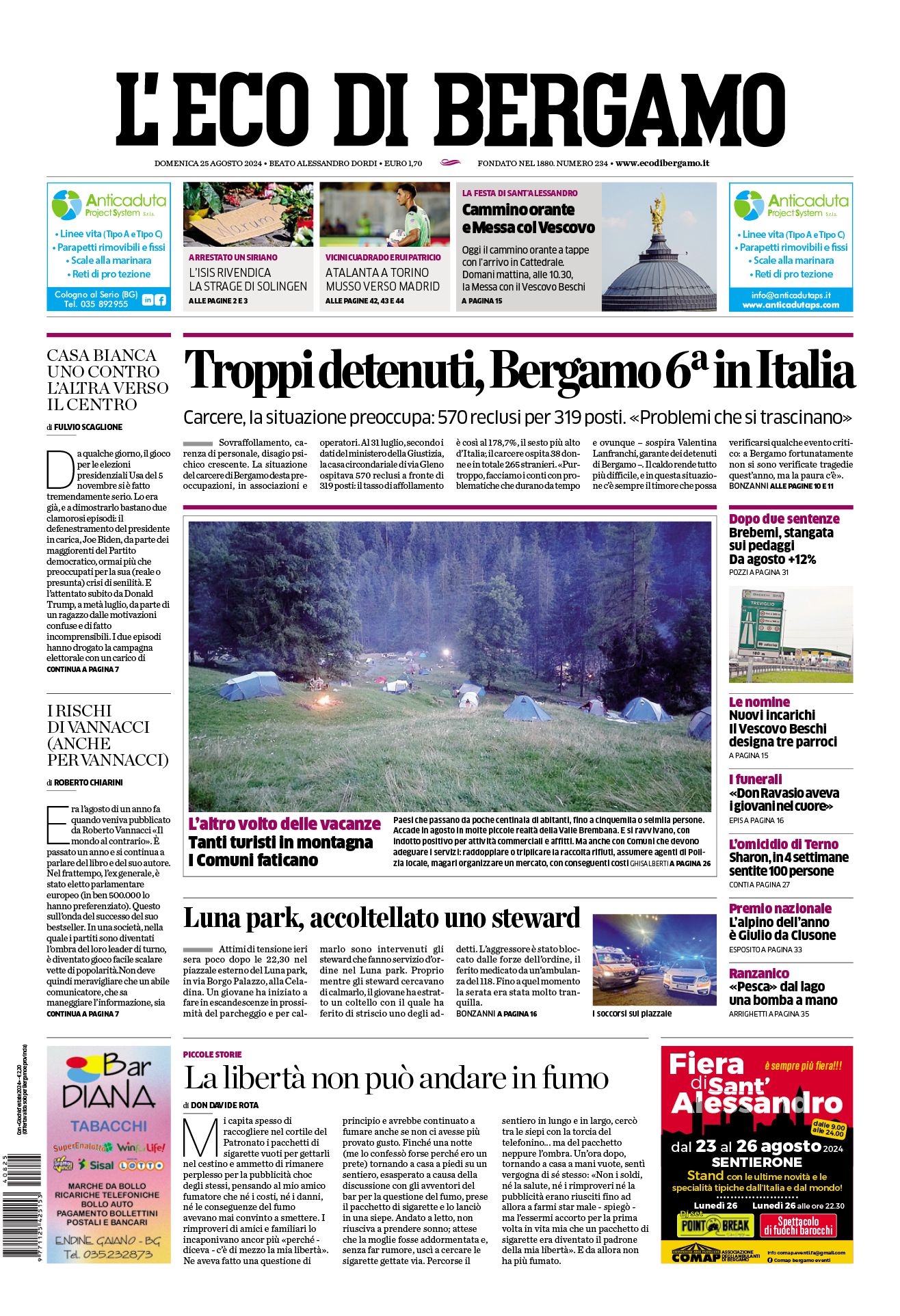 Prima-pagina-eco-di-bergamo-edizione-di-oggi-25-08-2024