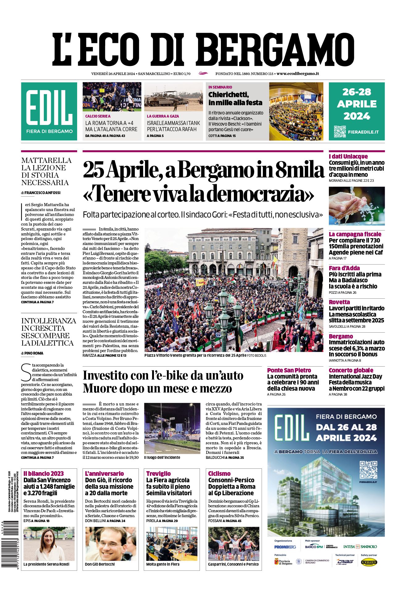 Prima-pagina-eco-di-bergamo-edizione-di-oggi-26-04-2024