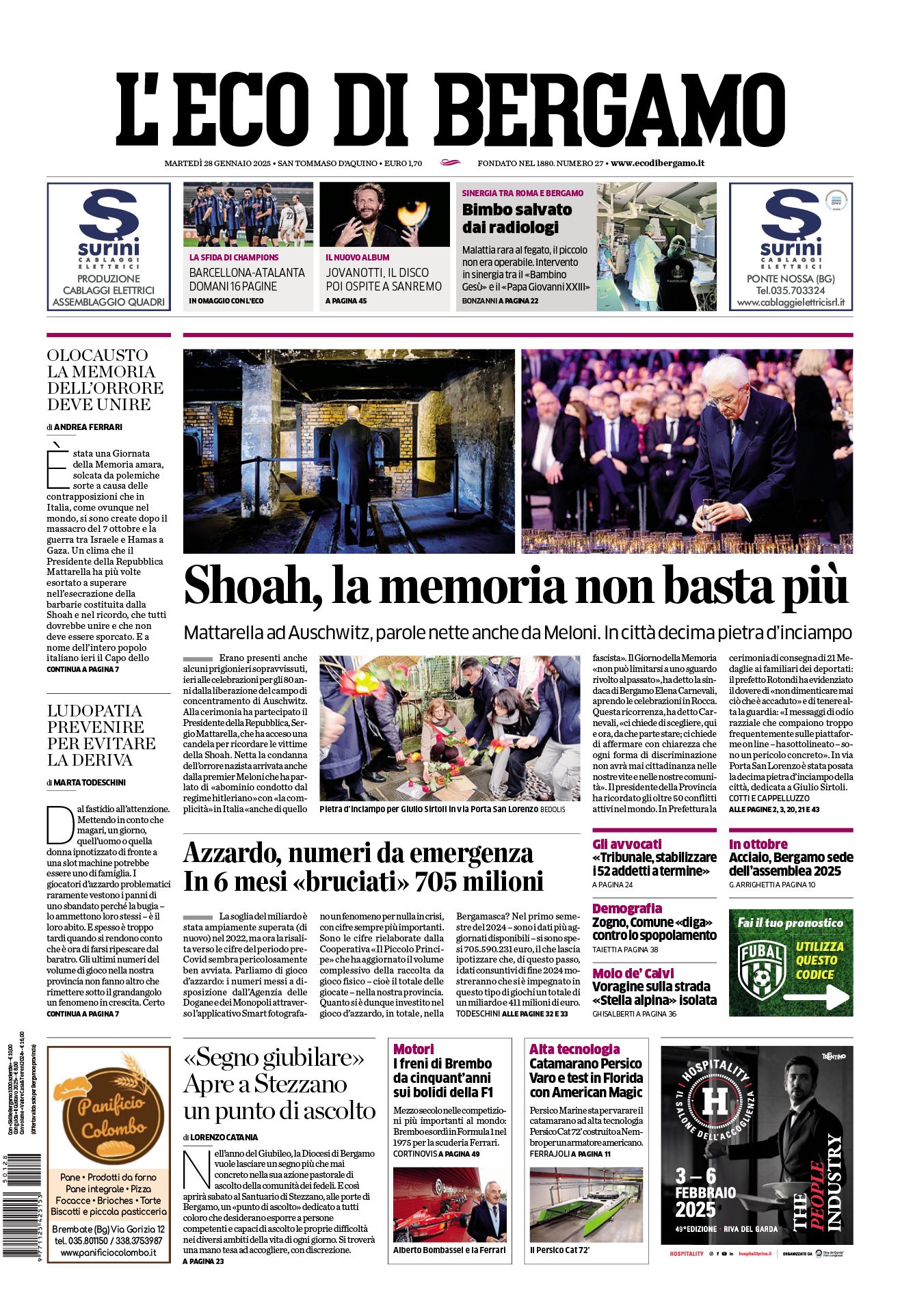 Prima-pagina-eco-di-bergamo-edizione-di-oggi-28-01-2025