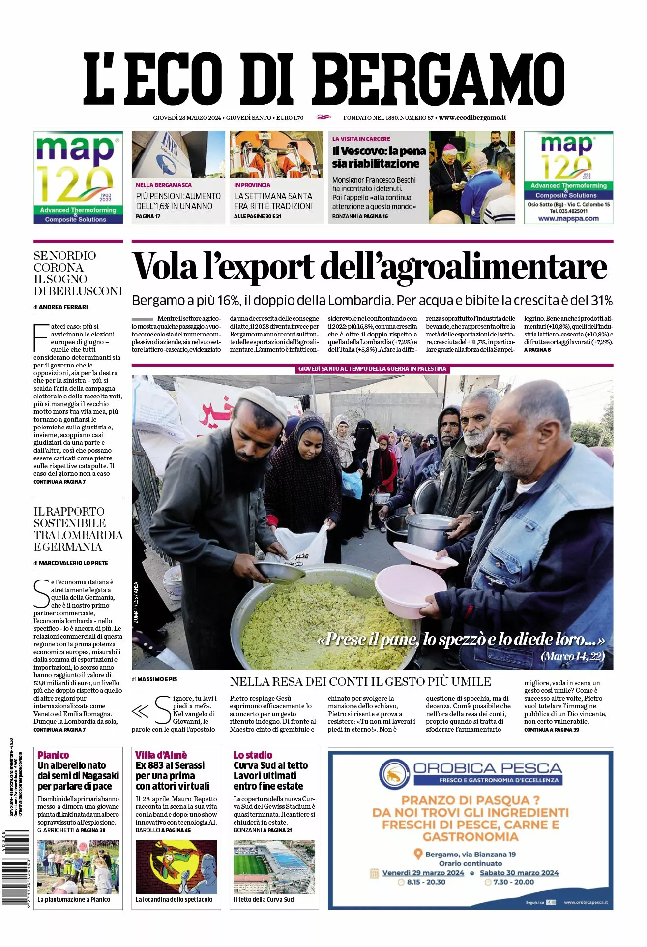 Prima-pagina-eco-di-bergamo-edizione-di-oggi-28-03-2024