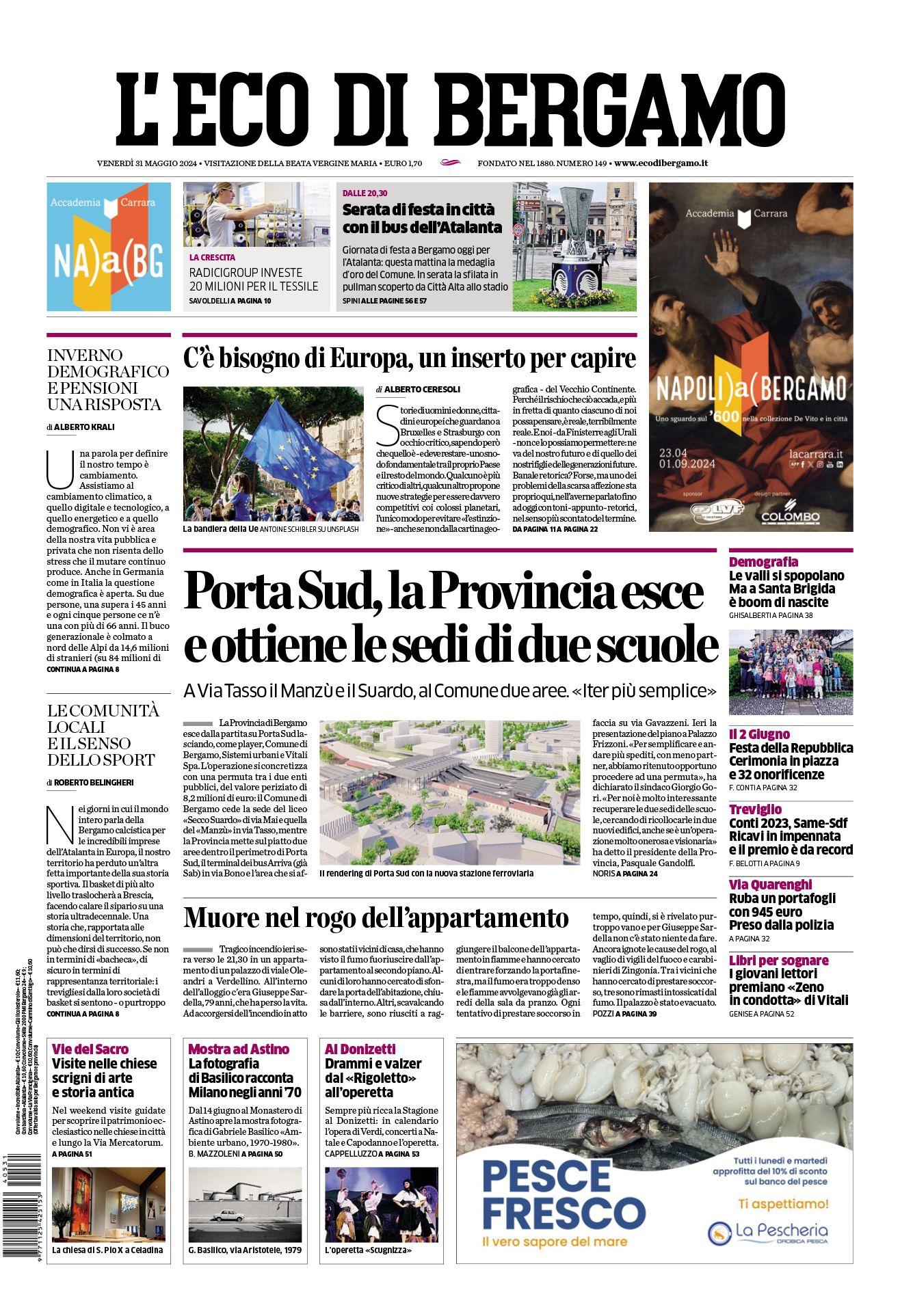 Prima-pagina-eco-di-bergamo-edizione-di-oggi-31-05-2024