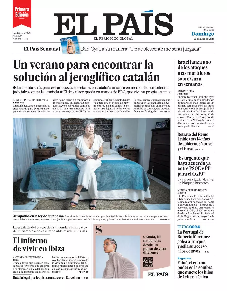 Prima-pagina-el-pais-edizione-di-oggi-23-06-2024