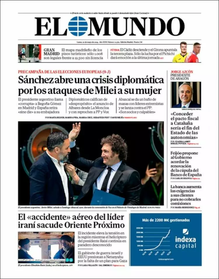 Prima-pagina-elmundo-edizione-di-oggi-20-05-2024