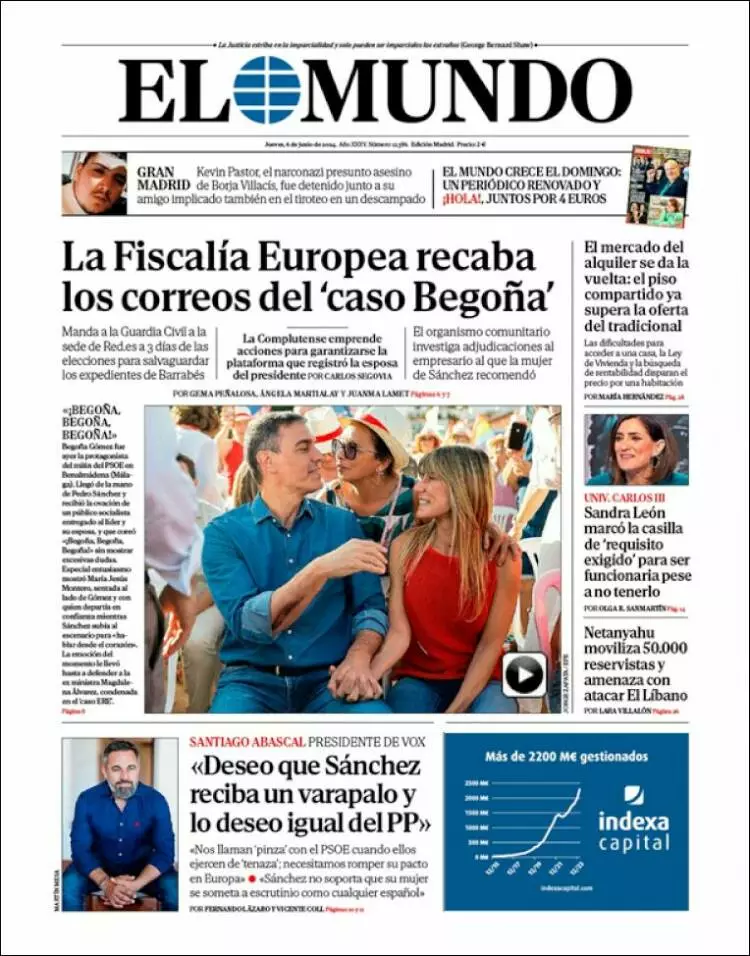 Prima-pagina-elmundo-edizione-di-oggi-2024-06-06