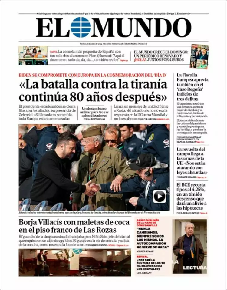 Prima-pagina-elmundo-edizione-di-oggi-2024-06-07