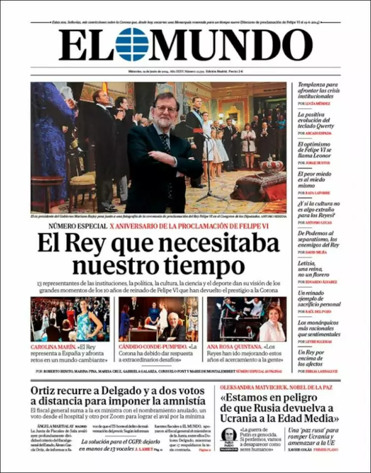 Prima-pagina-elmundo-edizione-di-oggi-2024-06-19