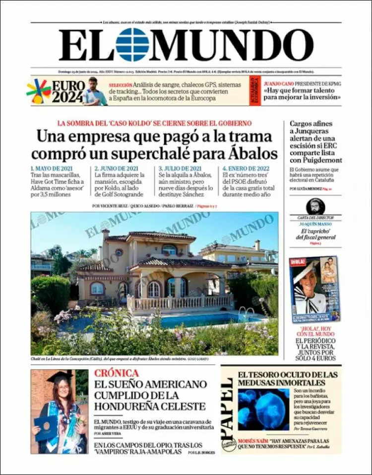 Prima-pagina-elmundo-edizione-di-oggi-2024-06-23