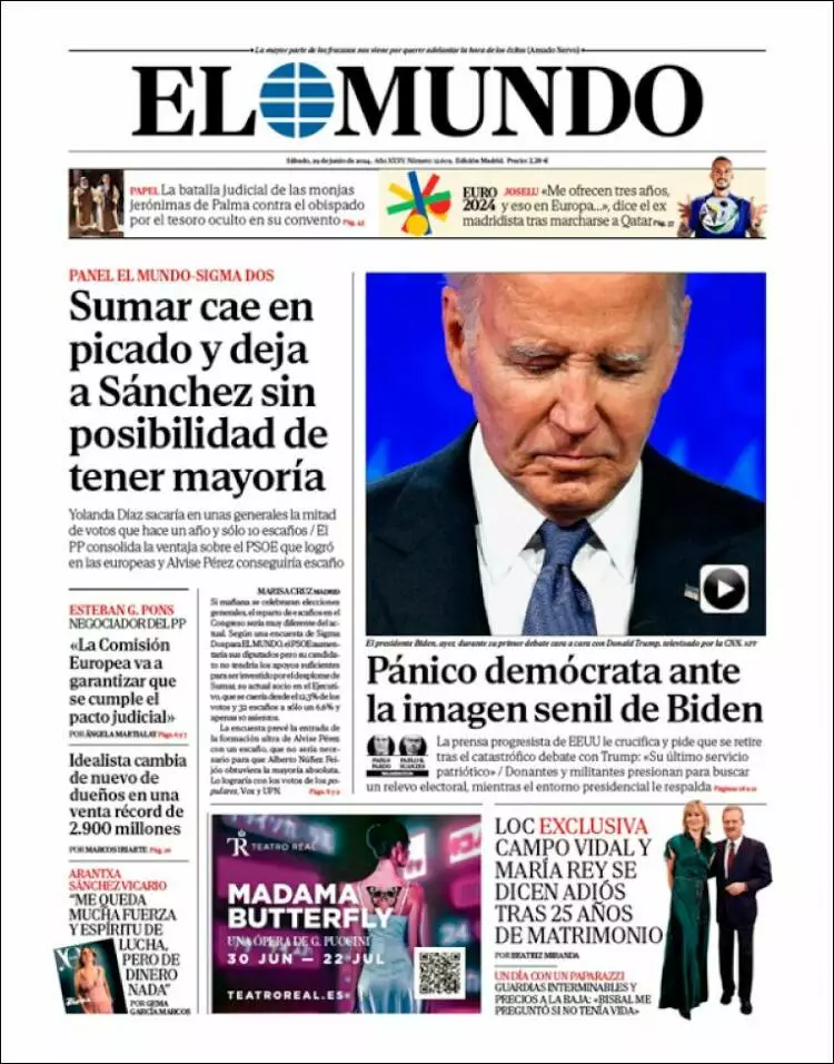 Prima-pagina-elmundo-edizione-di-oggi-2024-06-29