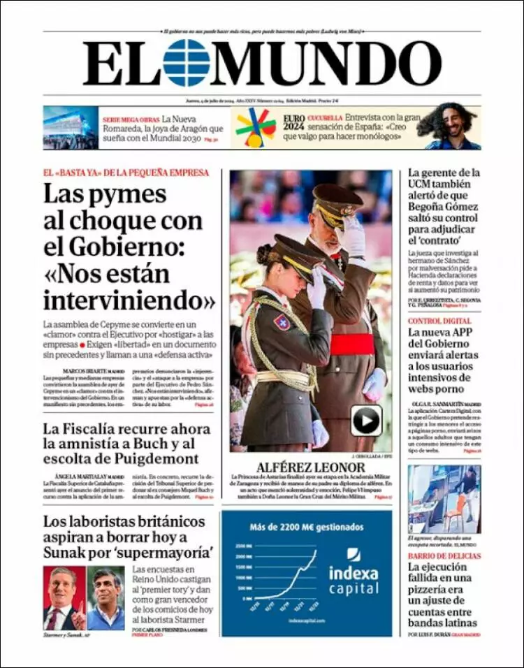 Prima-pagina-elmundo-edizione-di-oggi-2024-07-04