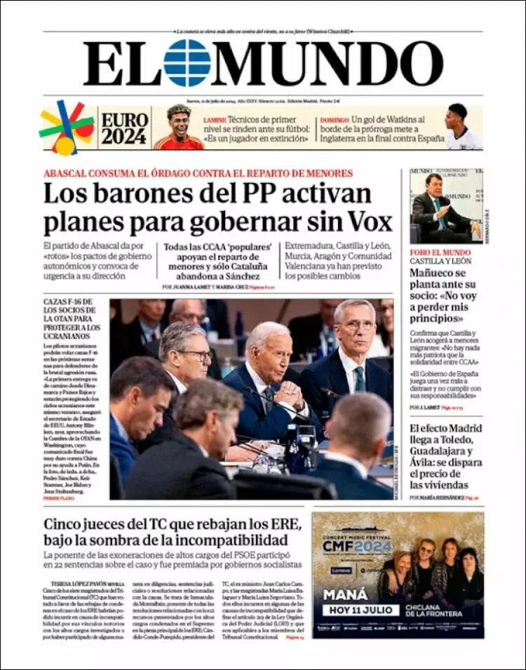 Prima-pagina-elmundo-edizione-di-oggi-2024-07-11