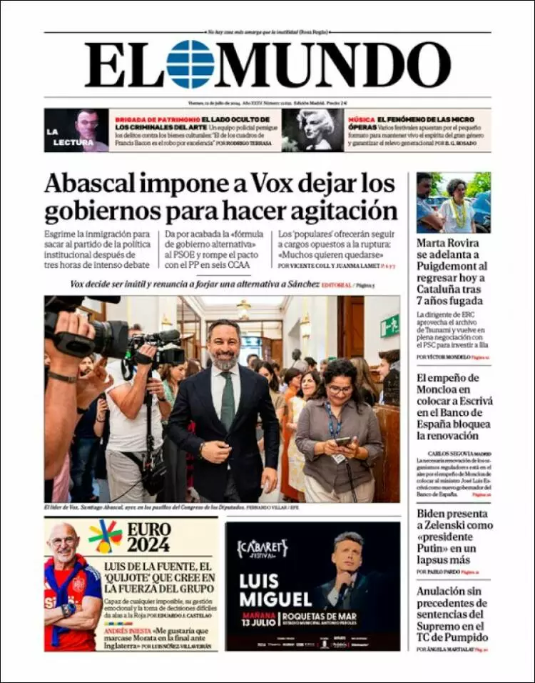 Prima-pagina-elmundo-edizione-di-oggi-2024-07-12