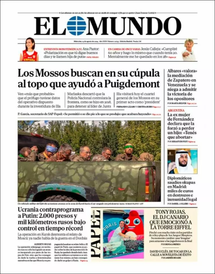 Prima-pagina-elmundo-edizione-di-oggi-2024-08-14