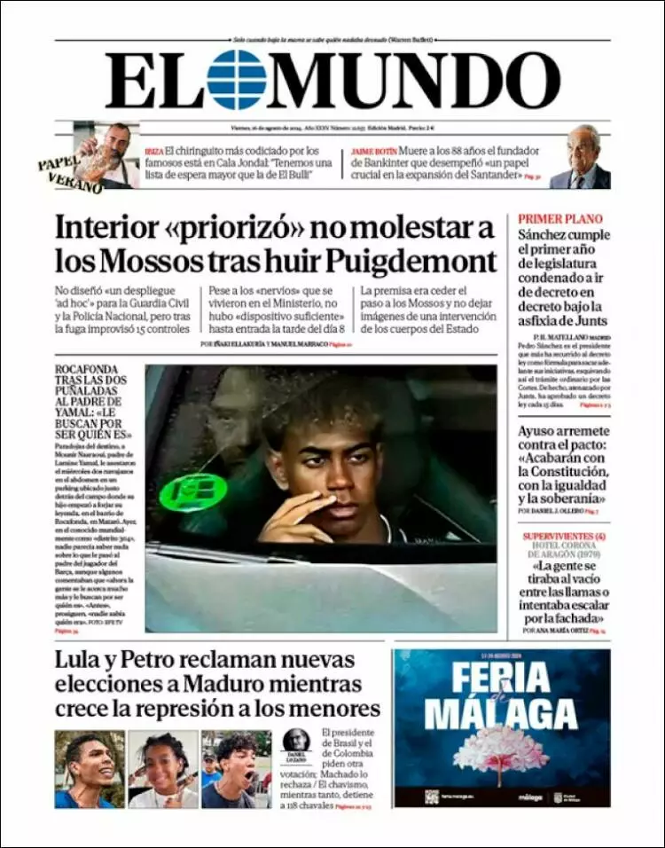 Prima-pagina-elmundo-edizione-di-oggi-2024-08-16