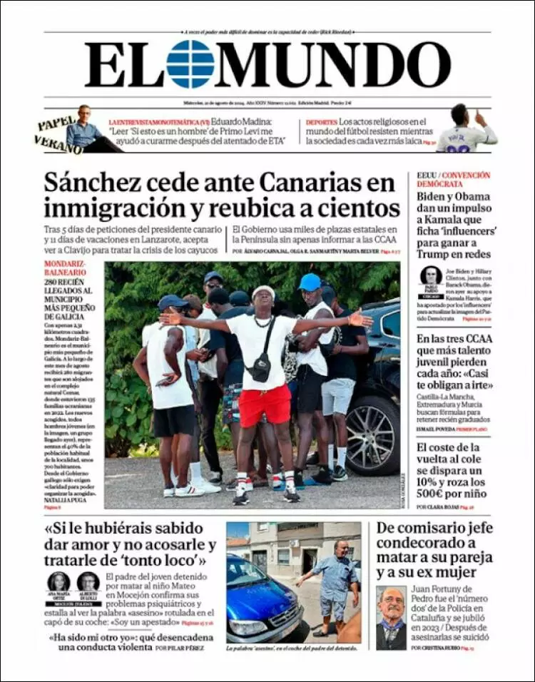 Prima-pagina-elmundo-edizione-di-oggi-2024-08-21