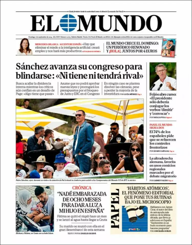 Prima-pagina-elmundo-edizione-di-oggi-2024-09-01