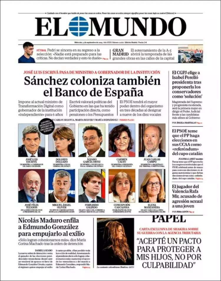 Prima-pagina-elmundo-edizione-di-oggi-2024-09-04