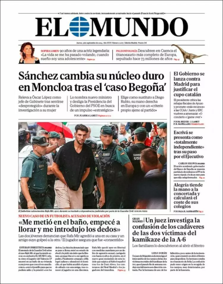 Prima-pagina-elmundo-edizione-di-oggi-2024-09-05