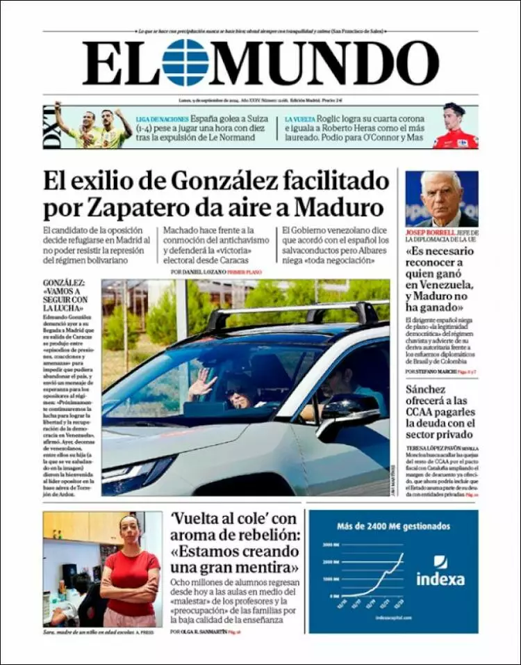 Prima-pagina-elmundo-edizione-di-oggi-2024-09-09