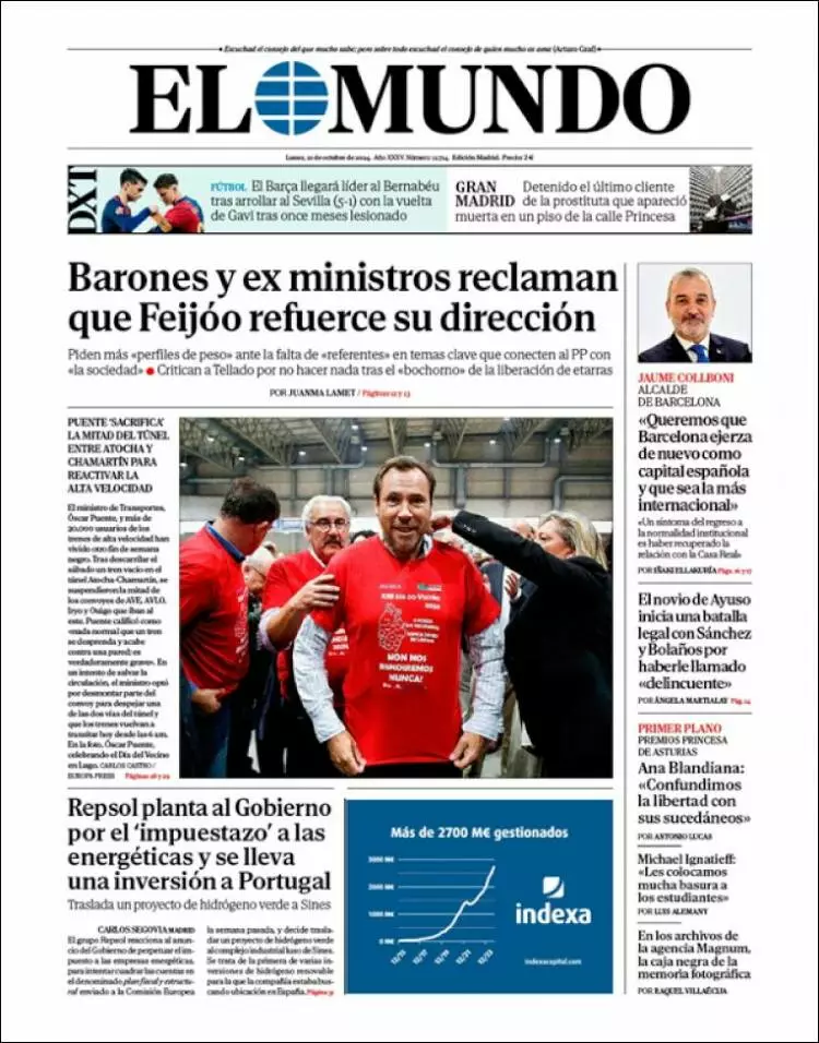 Prima-pagina-elmundo-edizione-di-oggi-2024-10-21