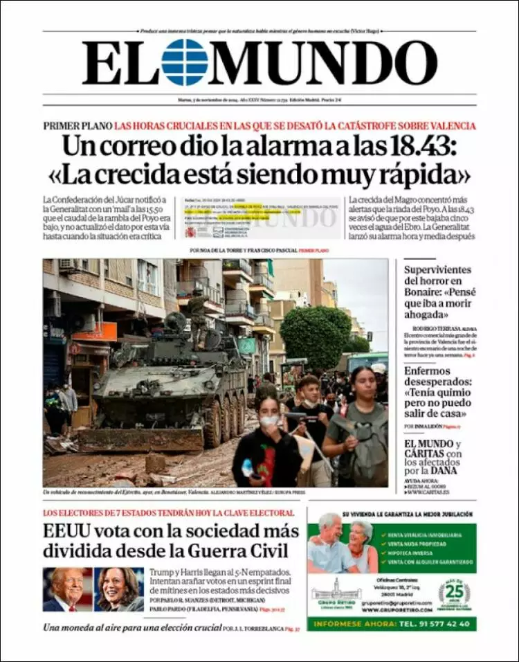 Prima-pagina-elmundo-edizione-di-oggi-2024-11-05