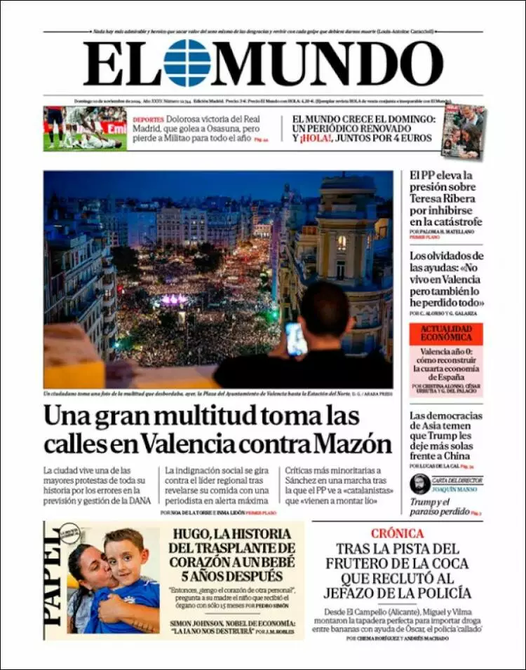 Prima-pagina-elmundo-edizione-di-oggi-2024-11-10