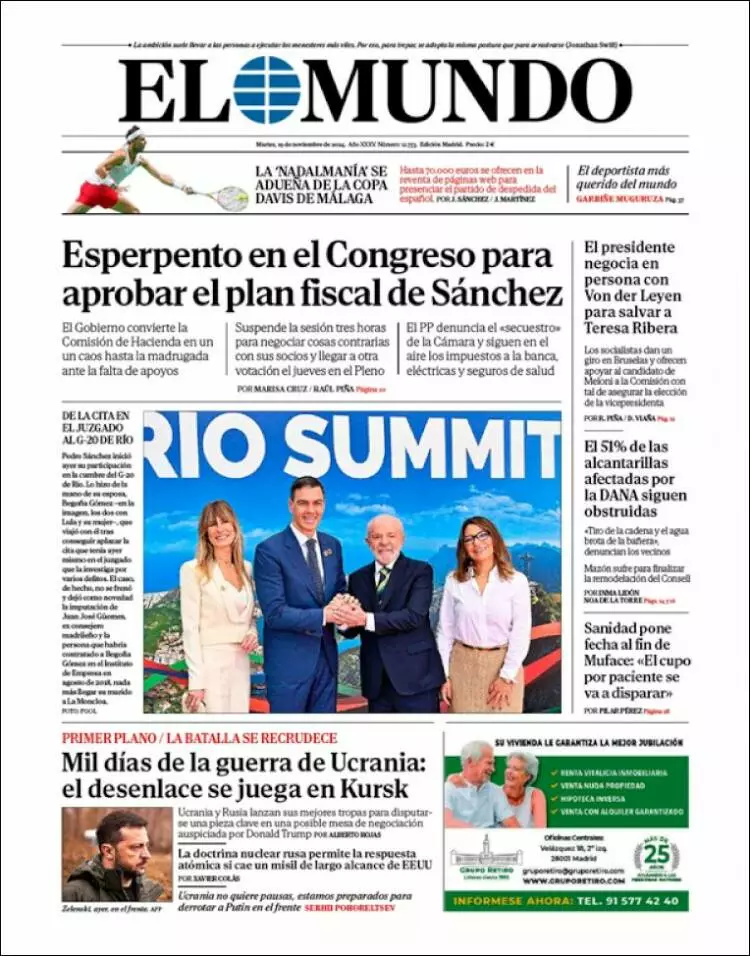 Prima-pagina-elmundo-edizione-di-oggi-2024-11-19