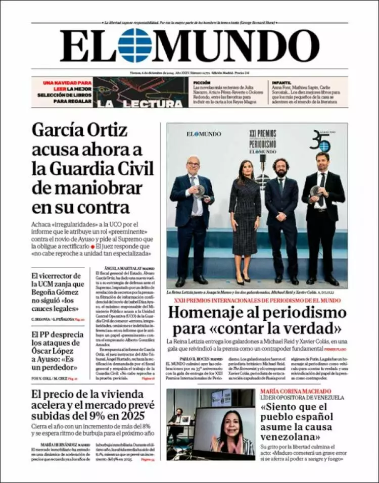 Prima-pagina-elmundo-edizione-di-oggi-2024-12-06