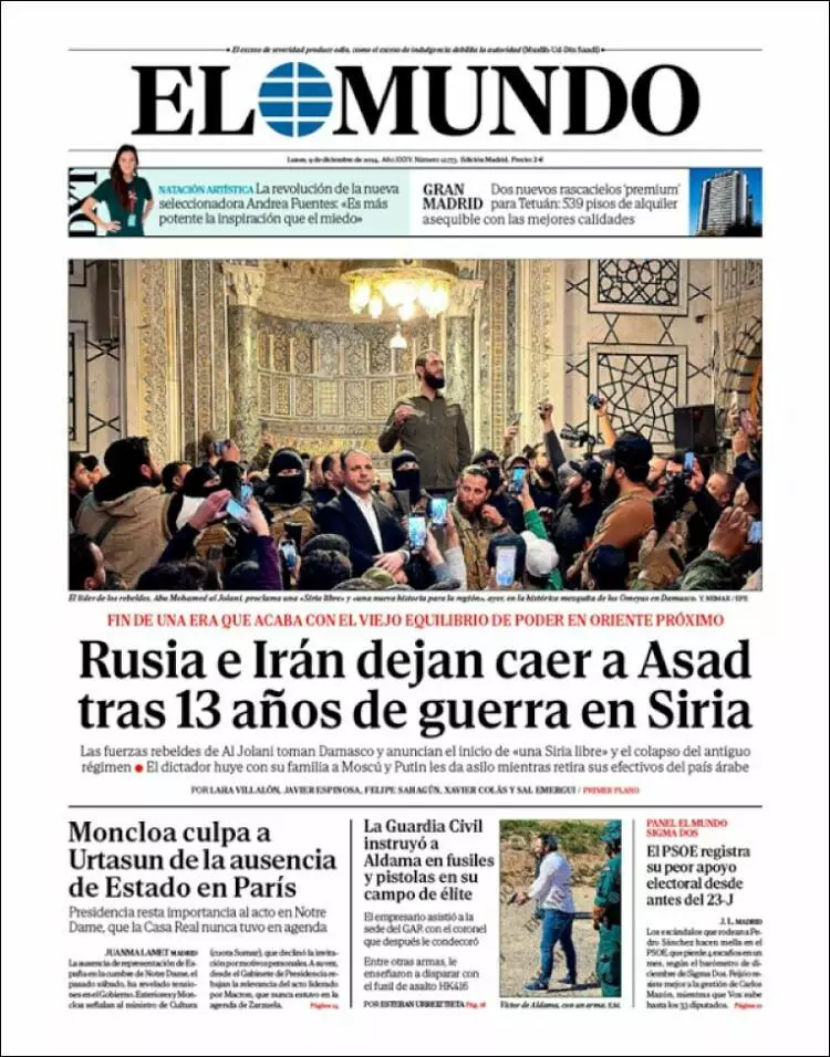 Prima-pagina-elmundo-edizione-di-oggi-2024-12-09