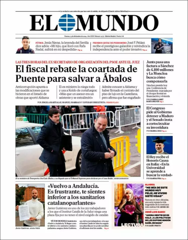 Prima-pagina-elmundo-edizione-di-oggi-2024-12-13