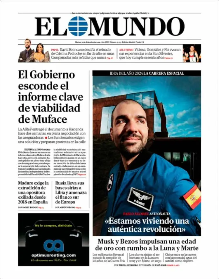 Prima-pagina-elmundo-edizione-di-oggi-2024-12-31