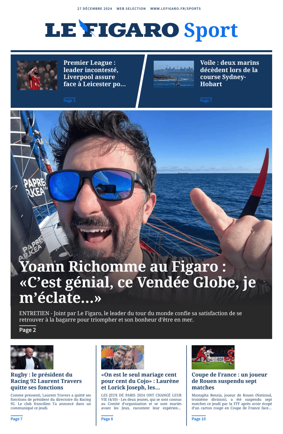 Prima-pagina-figaro-sport-oggi-edizione-di-oggi-20241227