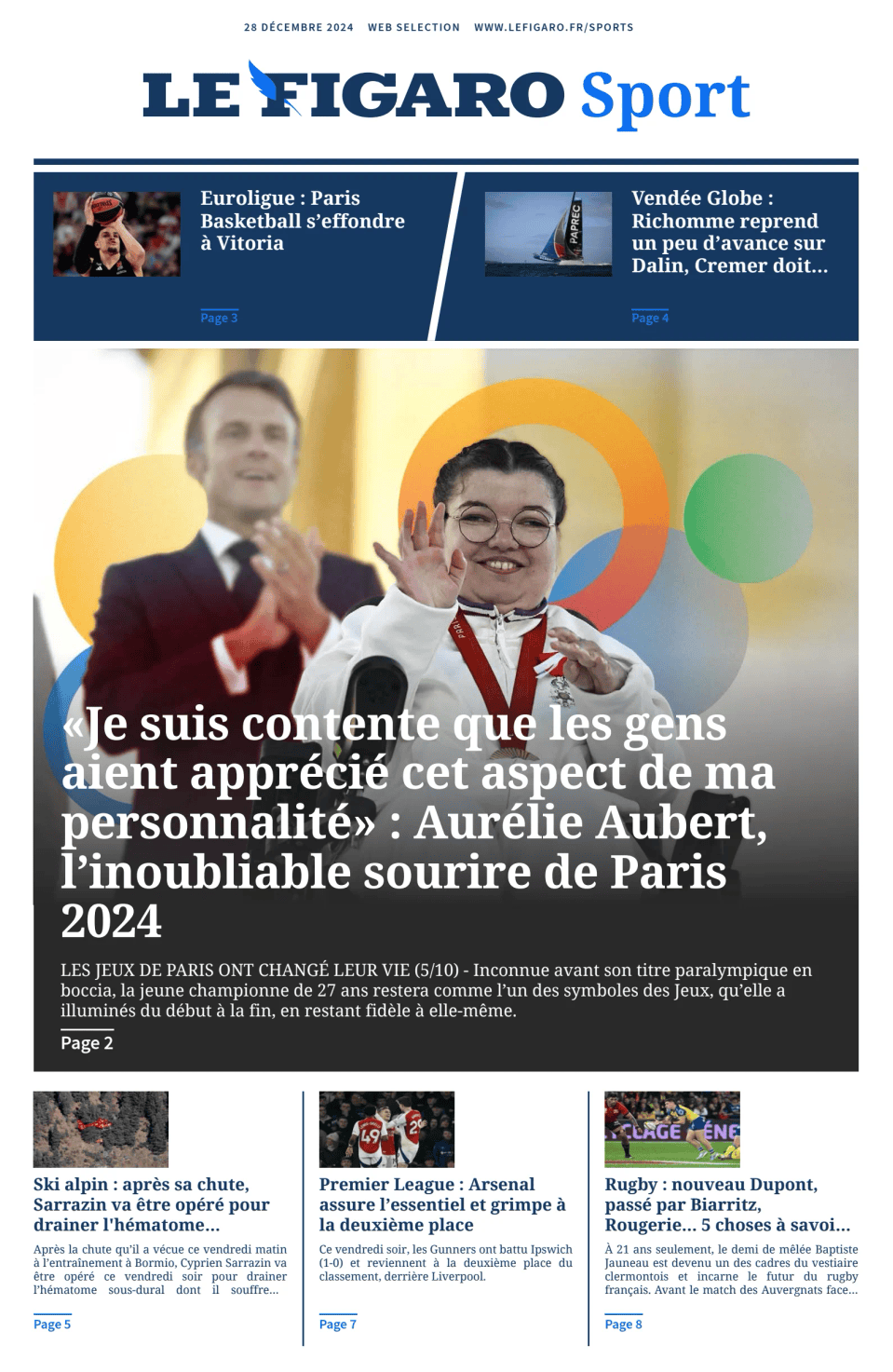 Prima-pagina-figaro-sport-oggi-edizione-di-oggi-20241228