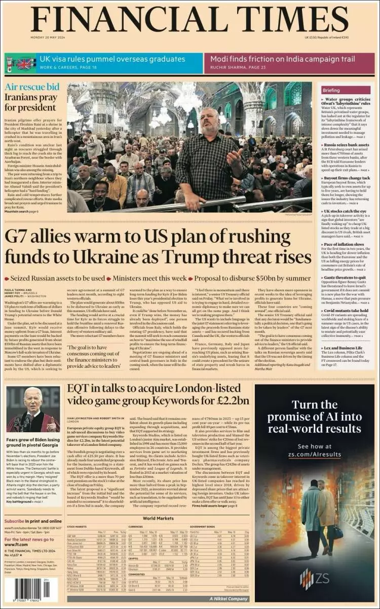 Prima-pagina-financial-times-edizione-di-oggi-20-05-2024