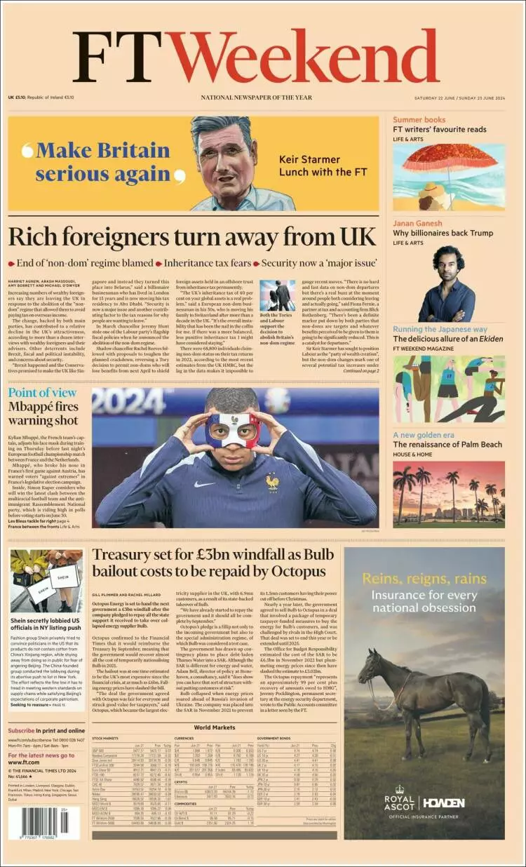 Prima-pagina-financial-times-edizione-di-oggi-2024-06-22