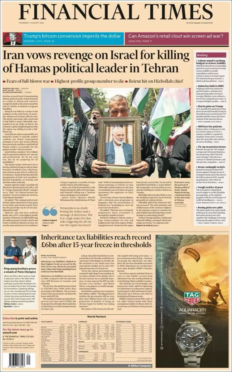 Prima-pagina-financial-times-edizione-di-oggi-2024-08-01