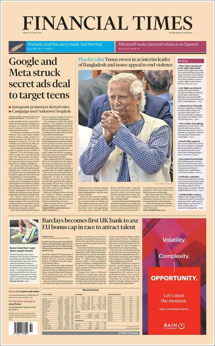 Prima-pagina-financial-times-edizione-di-oggi-2024-08-09