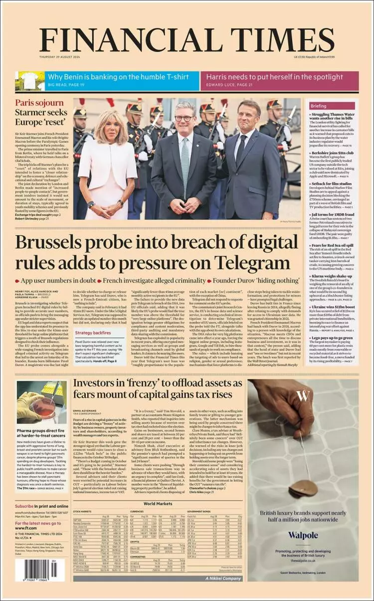 Prima-pagina-financial-times-edizione-di-oggi-2024-08-29