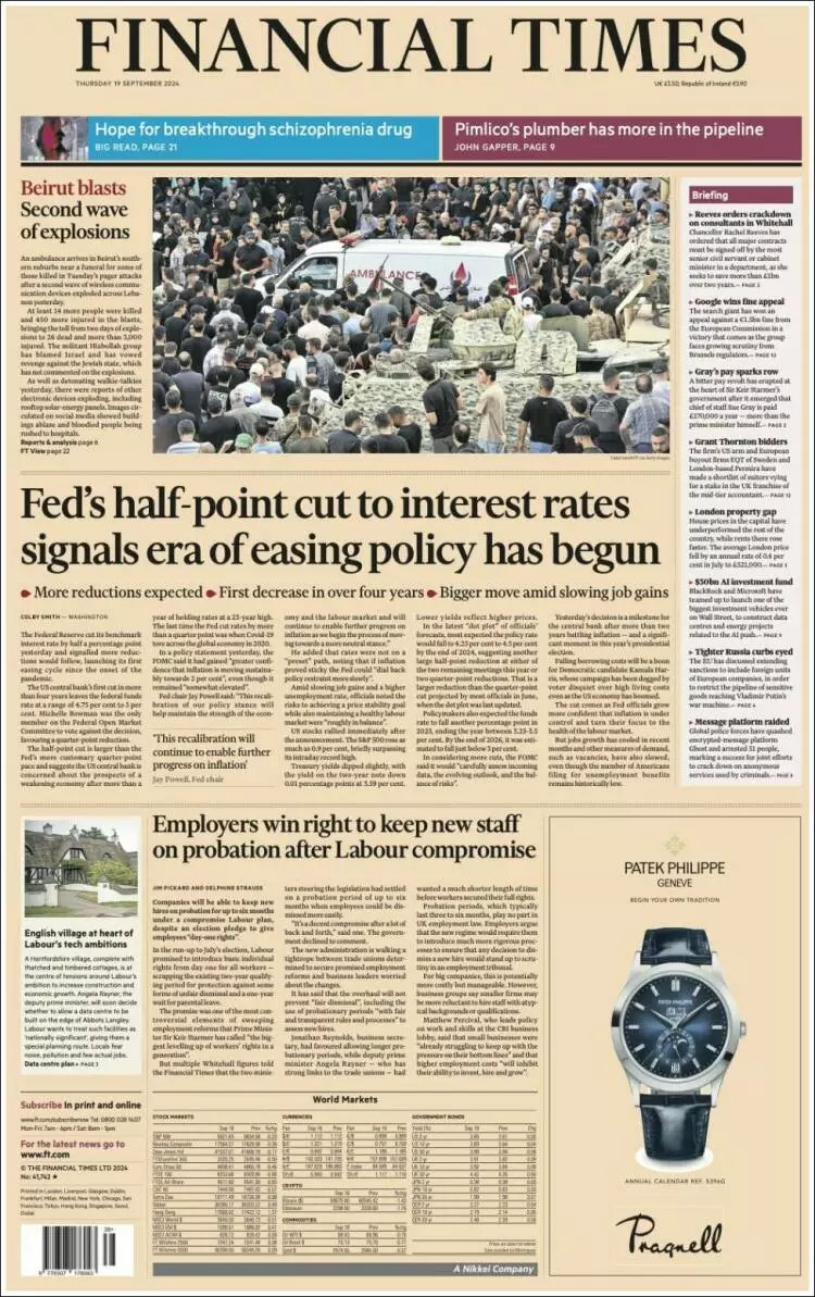 Prima-pagina-financial-times-edizione-di-oggi-2024-09-19