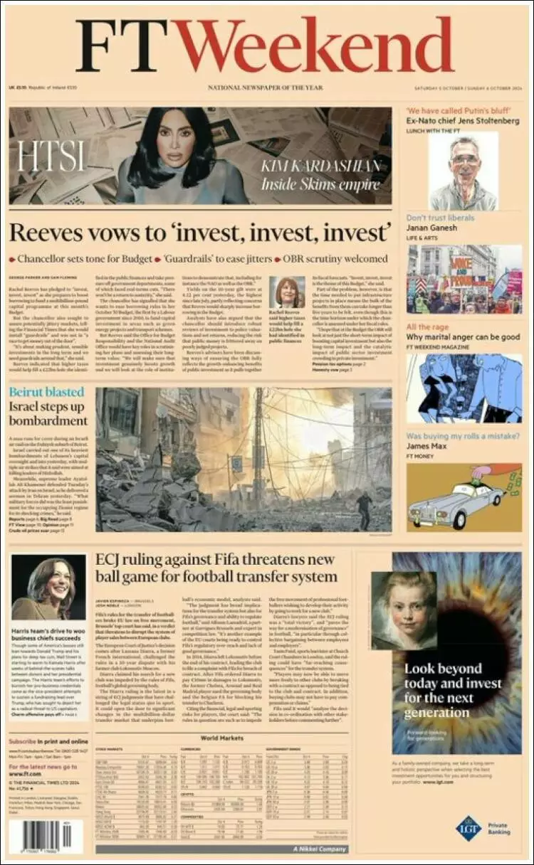 Prima-pagina-financial-times-edizione-di-oggi-2024-10-05