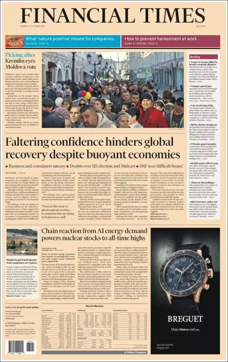 Prima-pagina-financial-times-edizione-di-oggi-2024-10-21