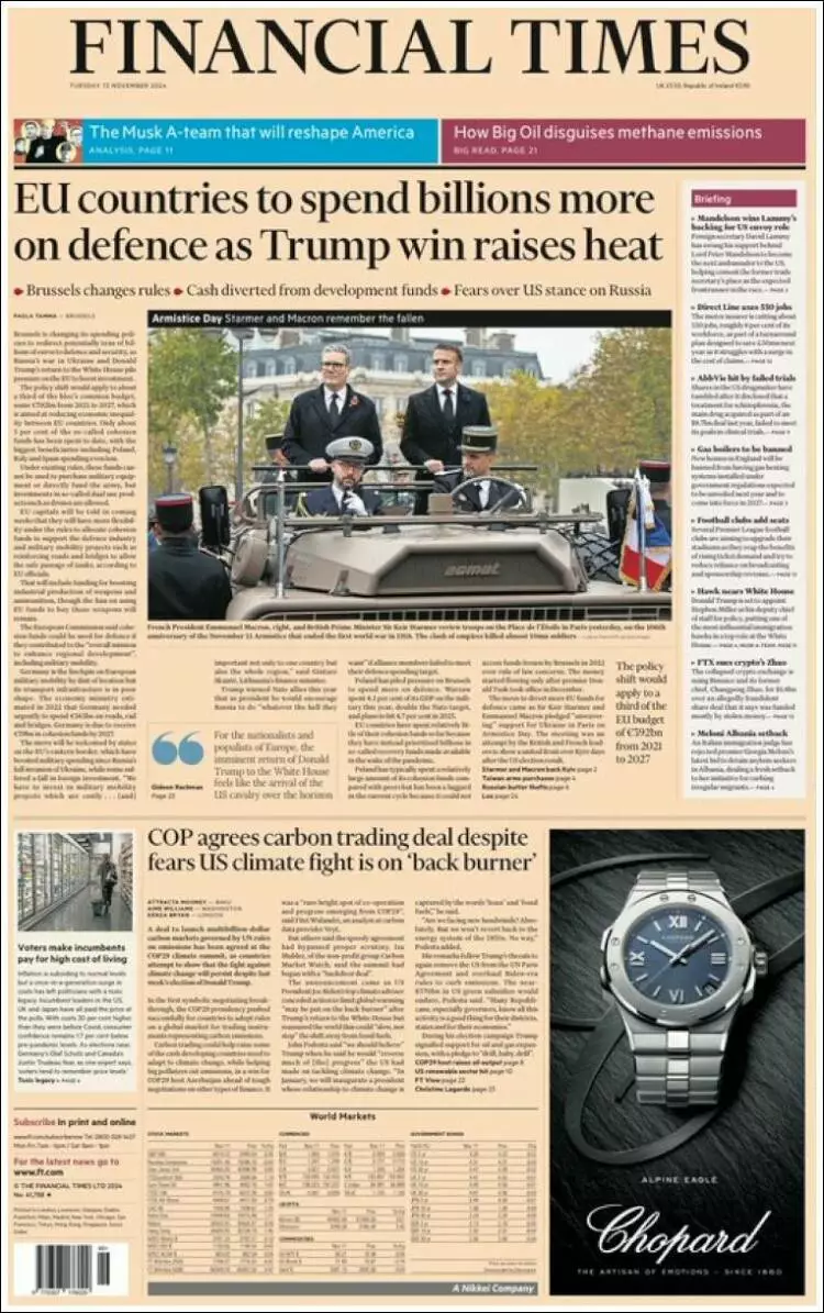 Prima-pagina-financial-times-edizione-di-oggi-2024-11-12