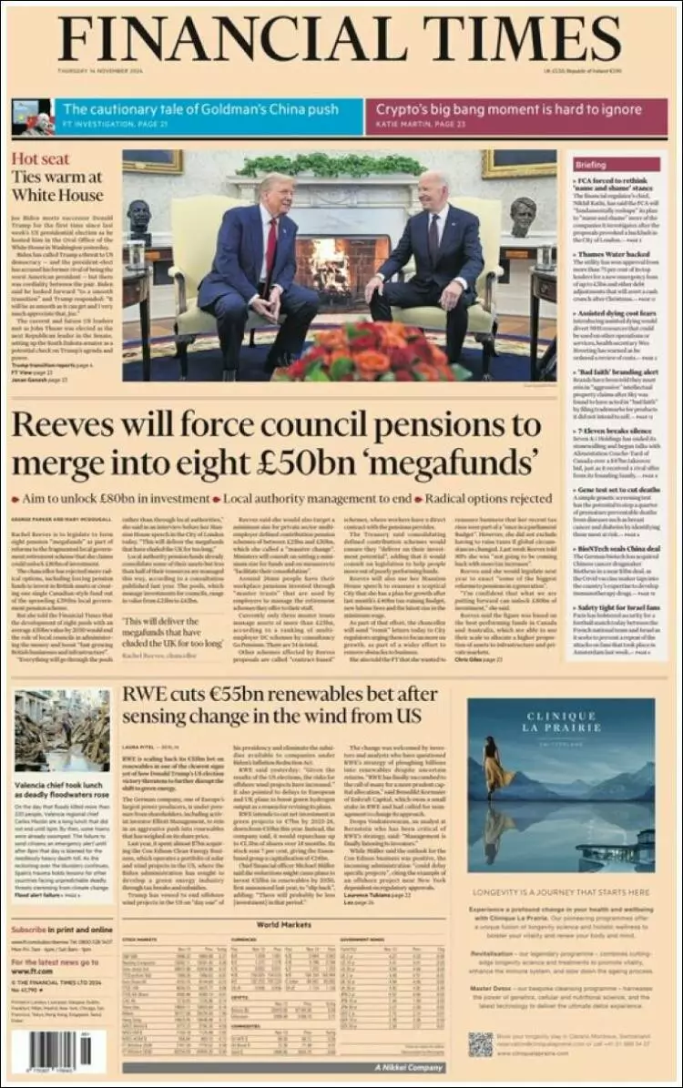 Prima-pagina-financial-times-edizione-di-oggi-2024-11-14