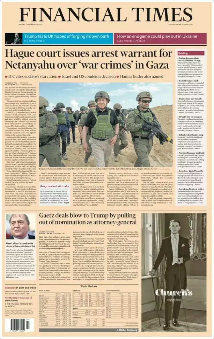 Prima-pagina-financial-times-edizione-di-oggi-2024-11-22