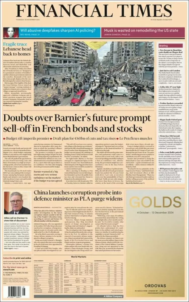 Prima-pagina-financial-times-edizione-di-oggi-2024-11-28