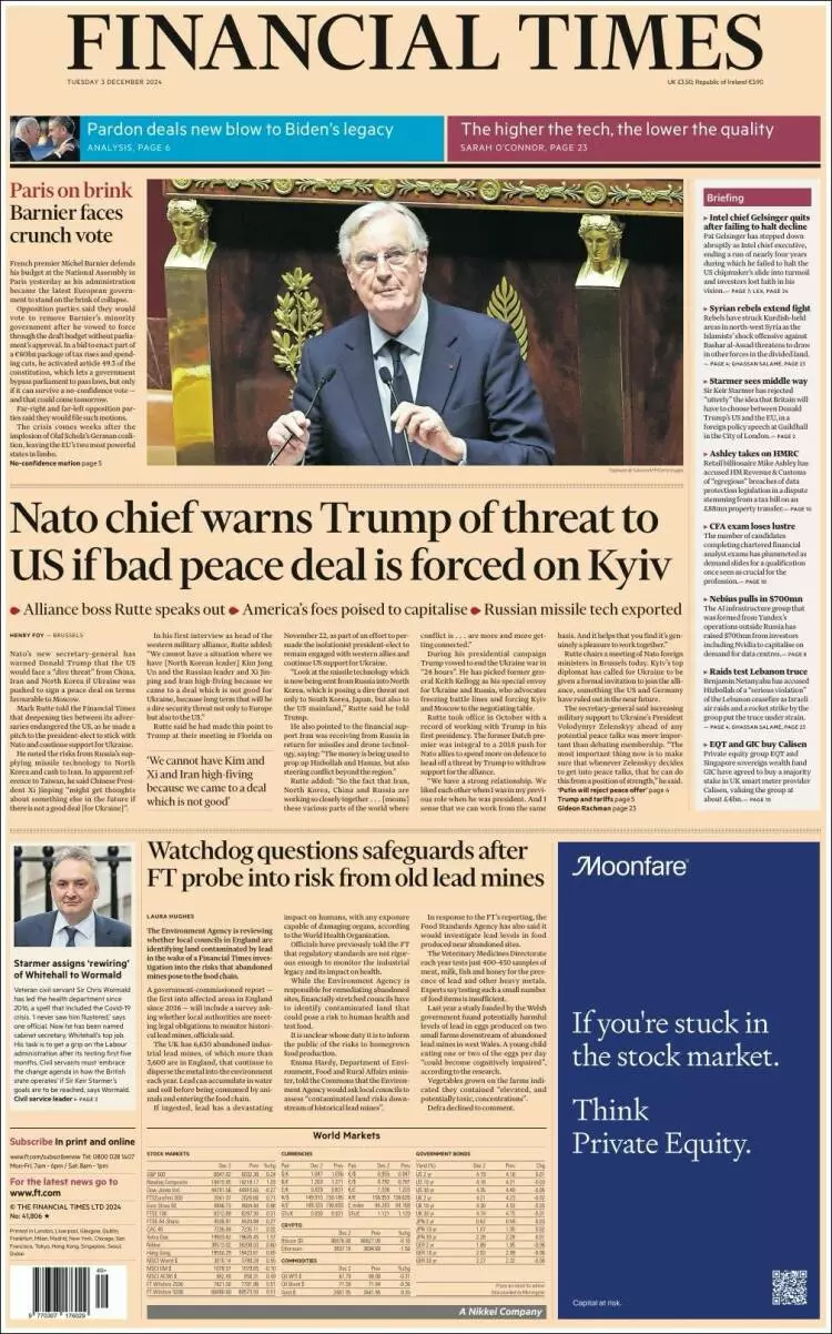 Prima-pagina-financial-times-edizione-di-oggi-2024-12-03